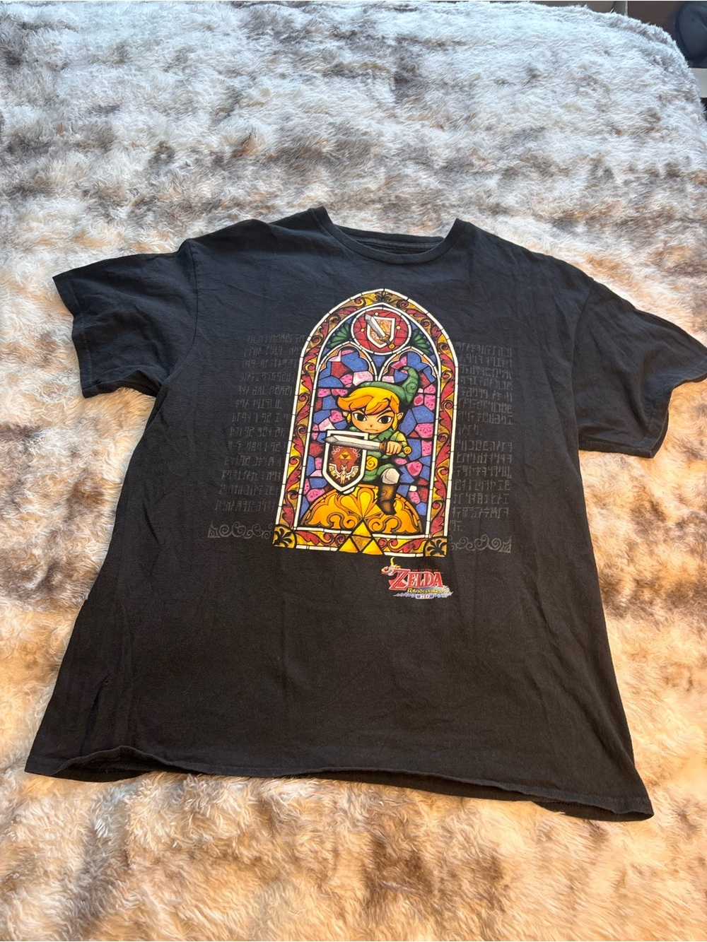 Nintendo Black The Legend of Zelda Logo Tee